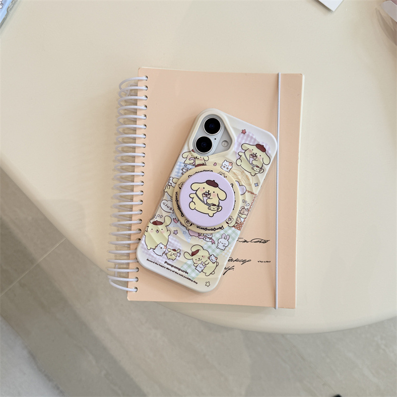 卡通布丁狗玉桂狗磁吸支架适用iPhone17苹果16ProMax/15/14手机壳|undefined