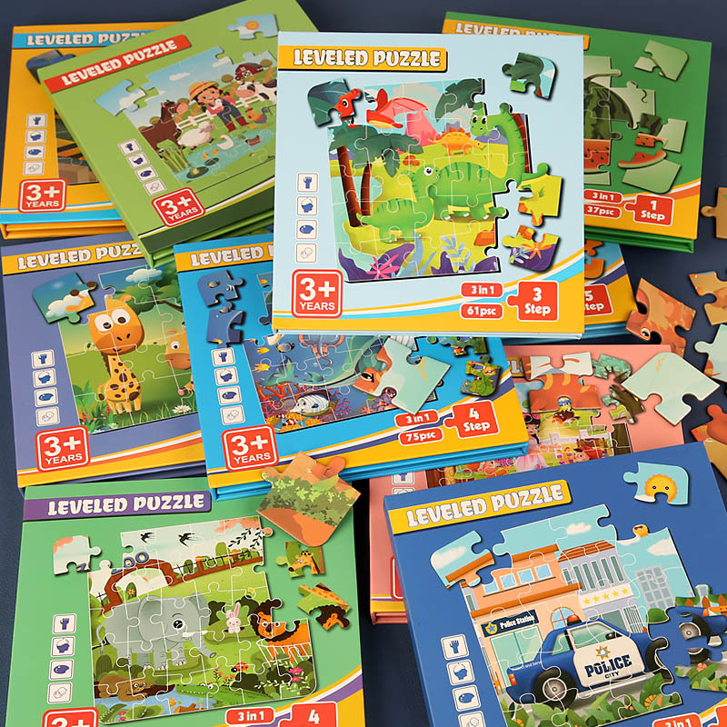 Rompecabezas avanzado magnético transfronterizo Libro plegable Niños Bebé Magnetismo Educación temprana Juguetes educativos para niños y niñas