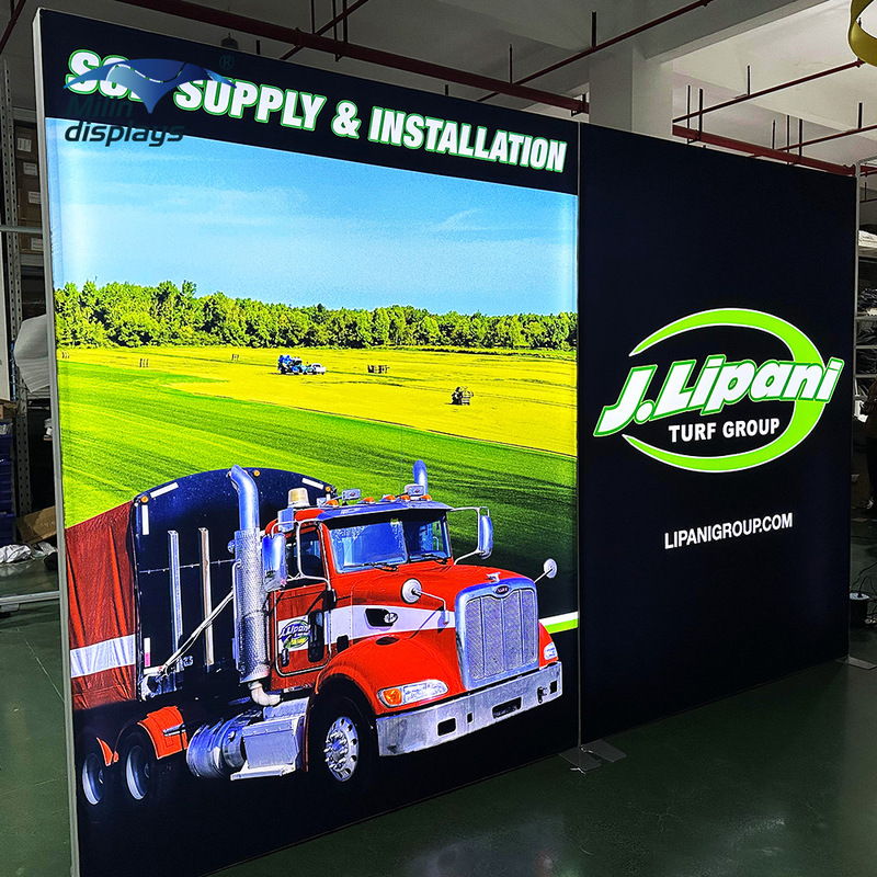 Aluminum Alloy Mesh Cloth Led Floor-Standing Poster Display and Other Exhibitions Event Press Conference Luminous Background Aluminum Alloy Mesh Cloth Led Floor-Standing Poster Display and Other Exhibitions Event Press Conference Luminous Background