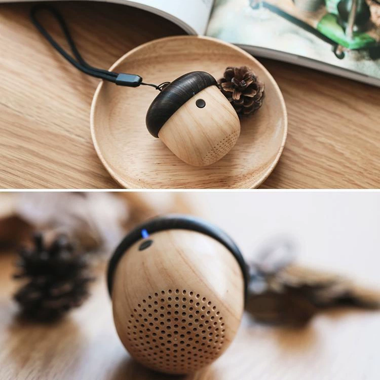 Новый портативный беспроводной Bluetooth-динамик с имитацией текстуры дерева, компактный, мощный, для автомобиля, дома, рабочего стола, с глубоким басом