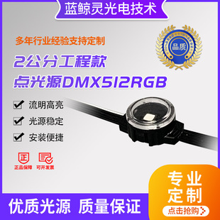 2cm Engineering point light source DMX512RGB full color point light source outdoor building lighting led grid screen