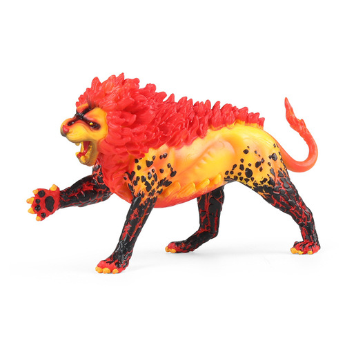 Simulated dragon, Warcraft, dinosaur myth, solid animal model, fire lion, myth and legend, dragon children's toy