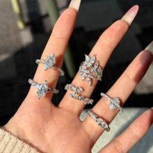 ���W����S925���y��ָŮ�R���ʯ�����~�߼�������Ů�]�ڽ����l