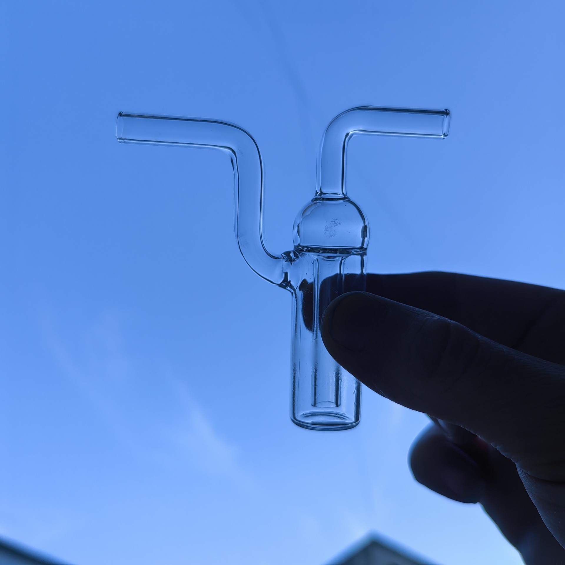 鼓泡器防倒吸油泡器实验室鼓泡式吸收瓶防倒吸鼓泡器气泡计10mL