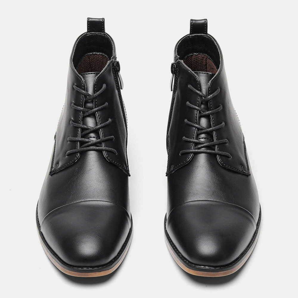 39~50 Кожаные ботинки для мужчин Модные удобные ботильоны