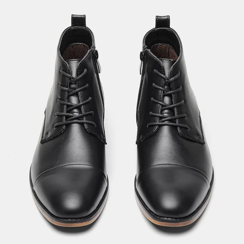 37–50 Leather Boots For Men Fashion Comfortable Ankle Boots