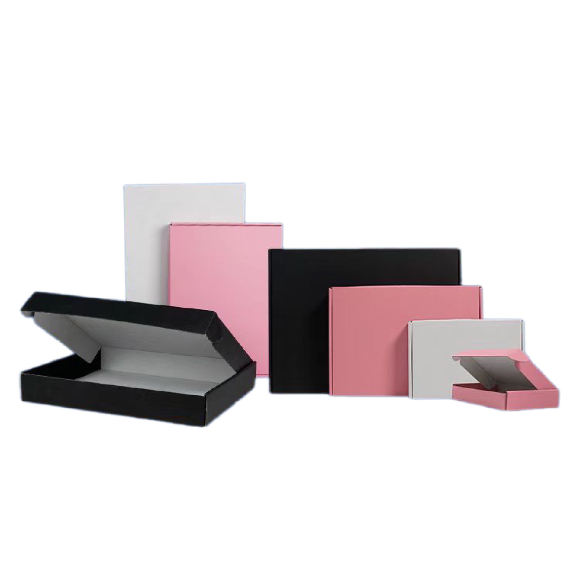 Ins de alto valor caja de avión Rosa embalaje tarjeta pequeña joyería desgaste blanco caja de avión caja de regalo al por mayor