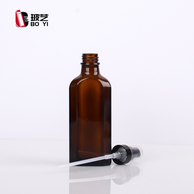 スポットエッセンシャルオイル詰め替えボトル 100ml 茶色ガラスボトル モロッコヘアケアエッセンシャルオイルネジ詰め替えボトル|undefined