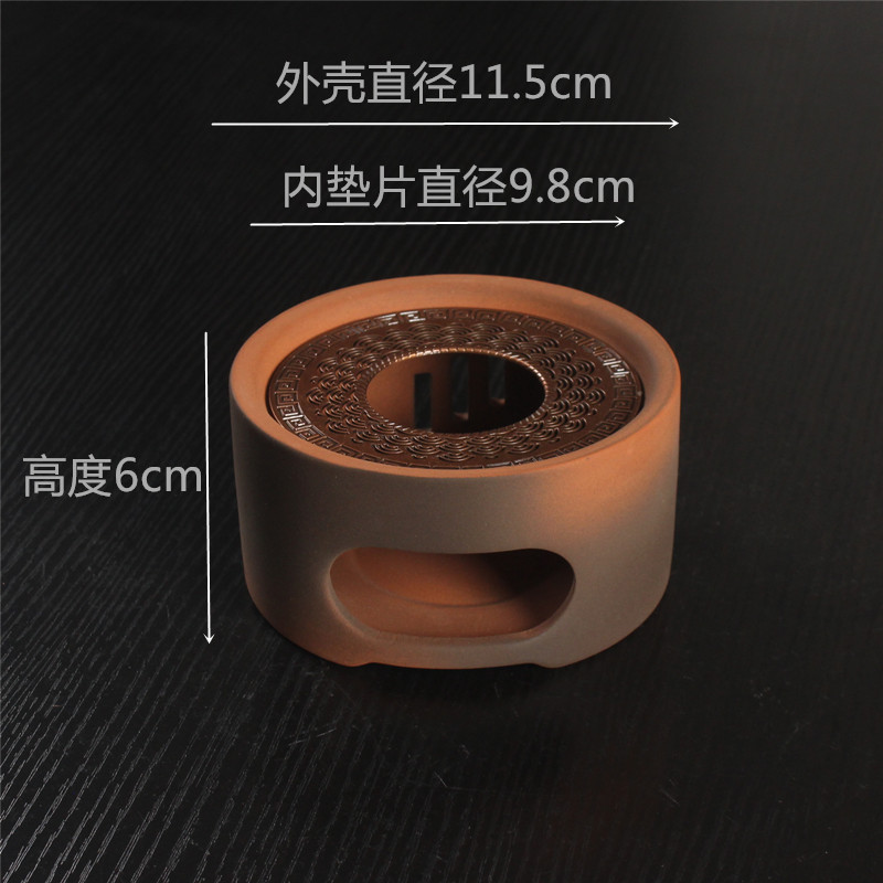 Vela de estilo japonés tetera calentador de té base tetera doméstica calefacción calentador de té Kung Fu ceremonia del té cero con calentador de té caliente