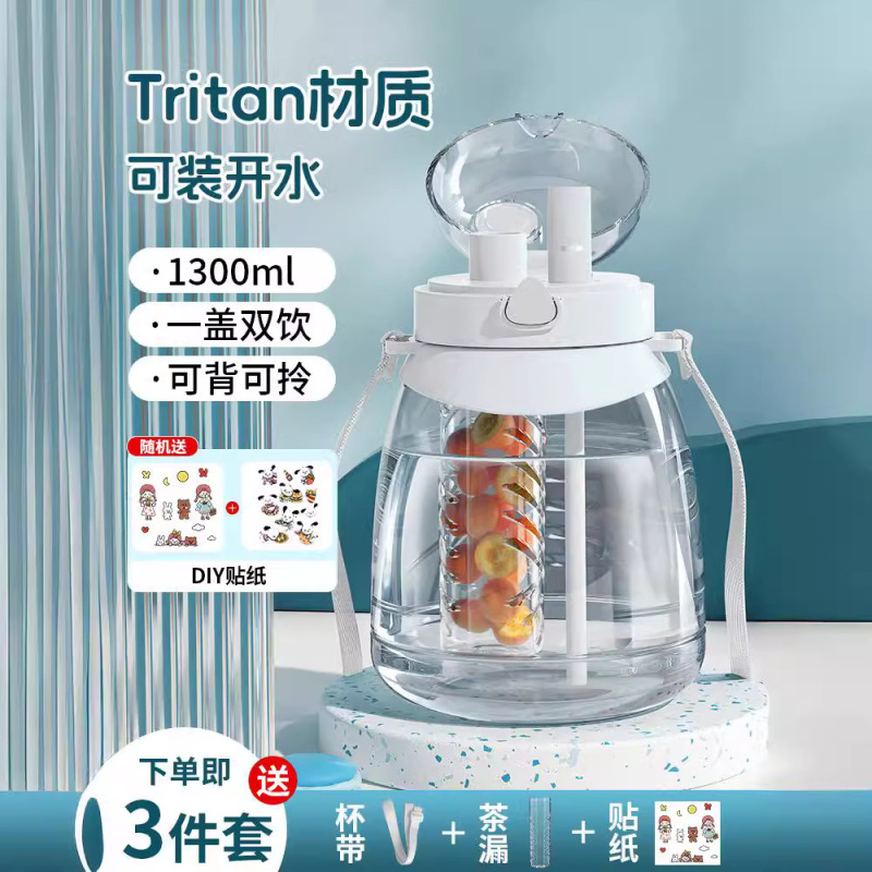 tritan大容量水杯户外便携防摔儿童大肚杯2024新款女生耐高温水壶|undefined
