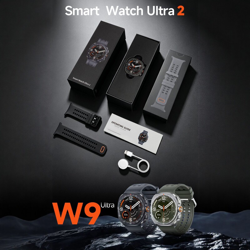 Cross-border bestseller ULTRA2 smartwatch 1.43inch W9ultra sports and health monitoring with optional logo Cross-border bestseller ULTRA2 smartwatch 1.43inch W9ultra sports and health monitoring with optional logo