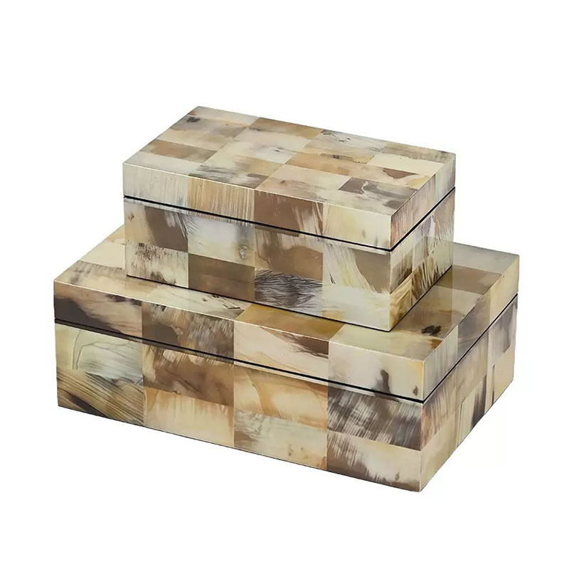 Modern Minimalist Creative Wooden Lacquered Jewelry Box Decorative Box Storage Box Model Home Sales Office Desktop Soft Furnishings
