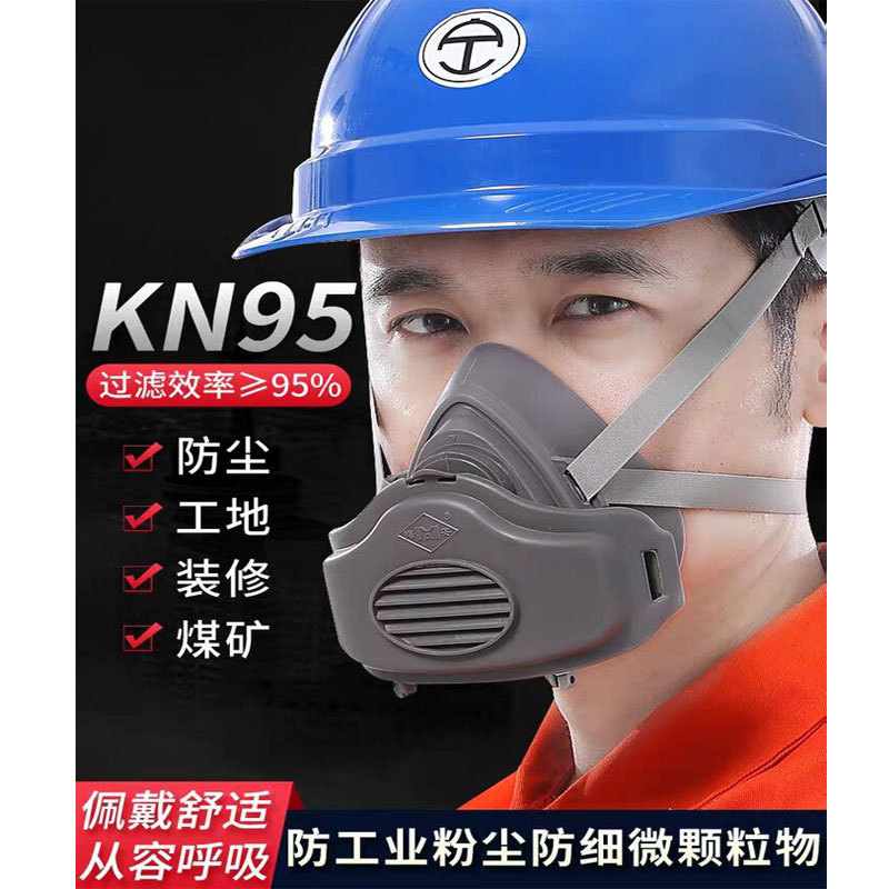 梅安3200防尘口罩打磨装修灰尘防护面具防工业粉尘木工劳保面罩