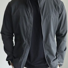 薄款轻量化透气防晒立领通勤休闲薄款夹克外套男太空灰黑色现货