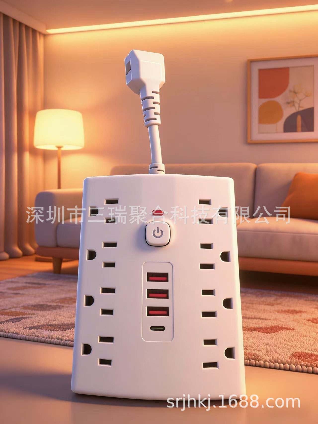 Taiwán enchufe de EE.UU. 110V enchufe estándar de EE.UU. 6 agujeros enchufe de fila de México enchufe de fila de Canadá TK comercio electrónico transfronterizo