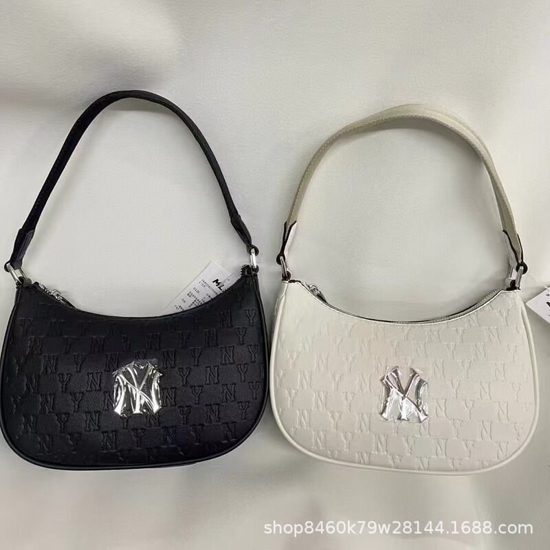 New Mlb Embossed Underarm Dumpling Bag Ny Shoulder Bag Presbyopic Casual Crossbody Bag Foreign Trade Wholesale Women's Bag