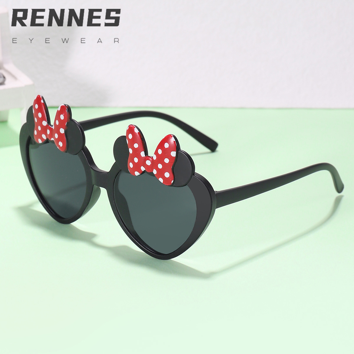 Nuevas gafas de sol personalizadas para niños Minnie gafas de sol para bebés gafas a prueba de rayos UV arco pequeña princesa gafas