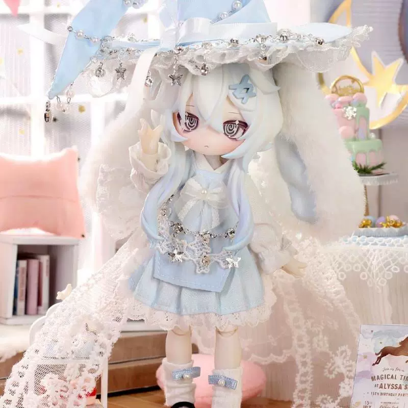 [正版米甜物语奇幻森林BJD盲盒12分BJD可动不可食用人偶]
