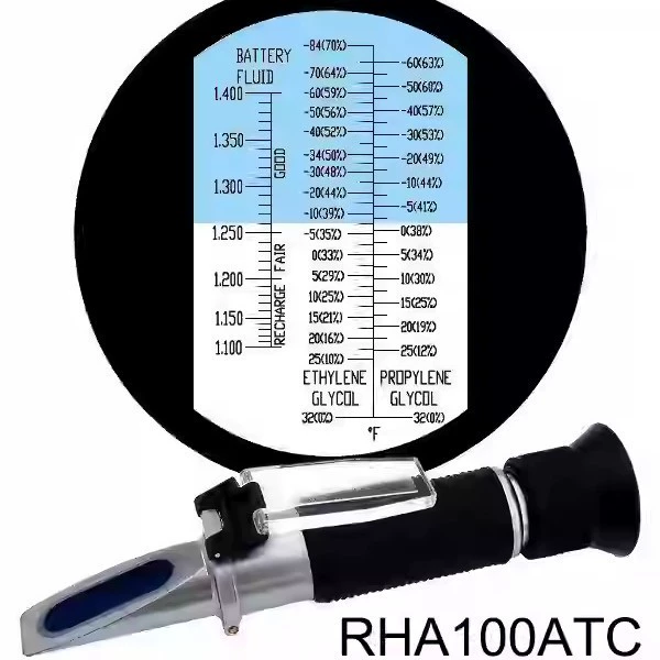 Измеритель точки замерзания Тестер точки замерзания Дилометр жидкости Дилометр антифриза Тестер стеклянной точки замерзания воды RHA-100