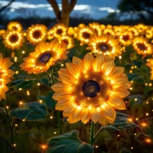 L 71201 Solar Sunflower Garden Light ̫���ܻ�԰�� ŷ���羳��