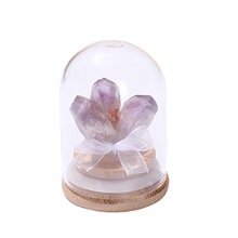 天然紫水晶晶簇瓶装创意摆件办公消磁矿石标本工艺品批发