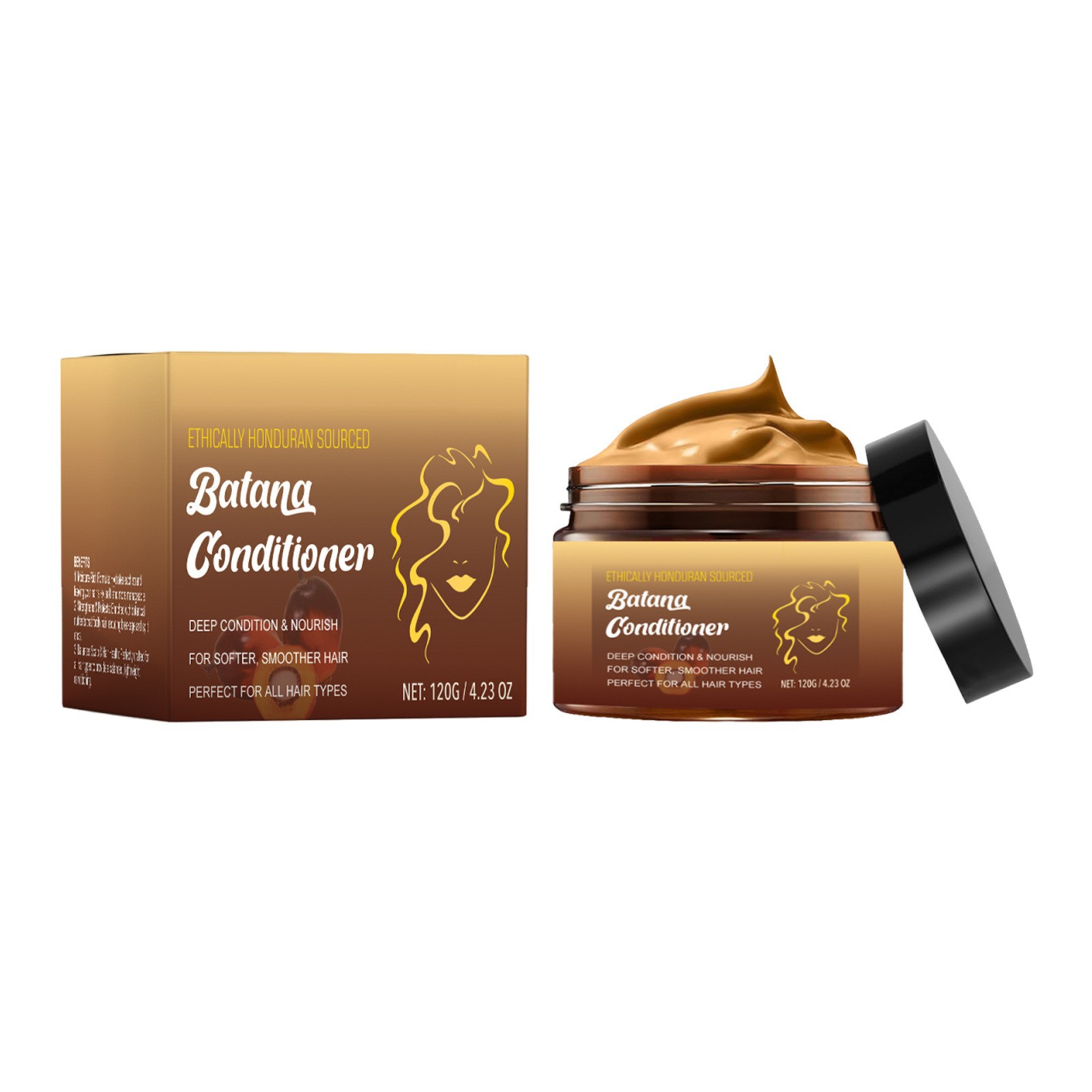 Batana Conditioner Moisturizes and Nourishes the Scalp, Makes Hair Soft, Smooth, and Shiny, Daily Care Gentle Conditioner