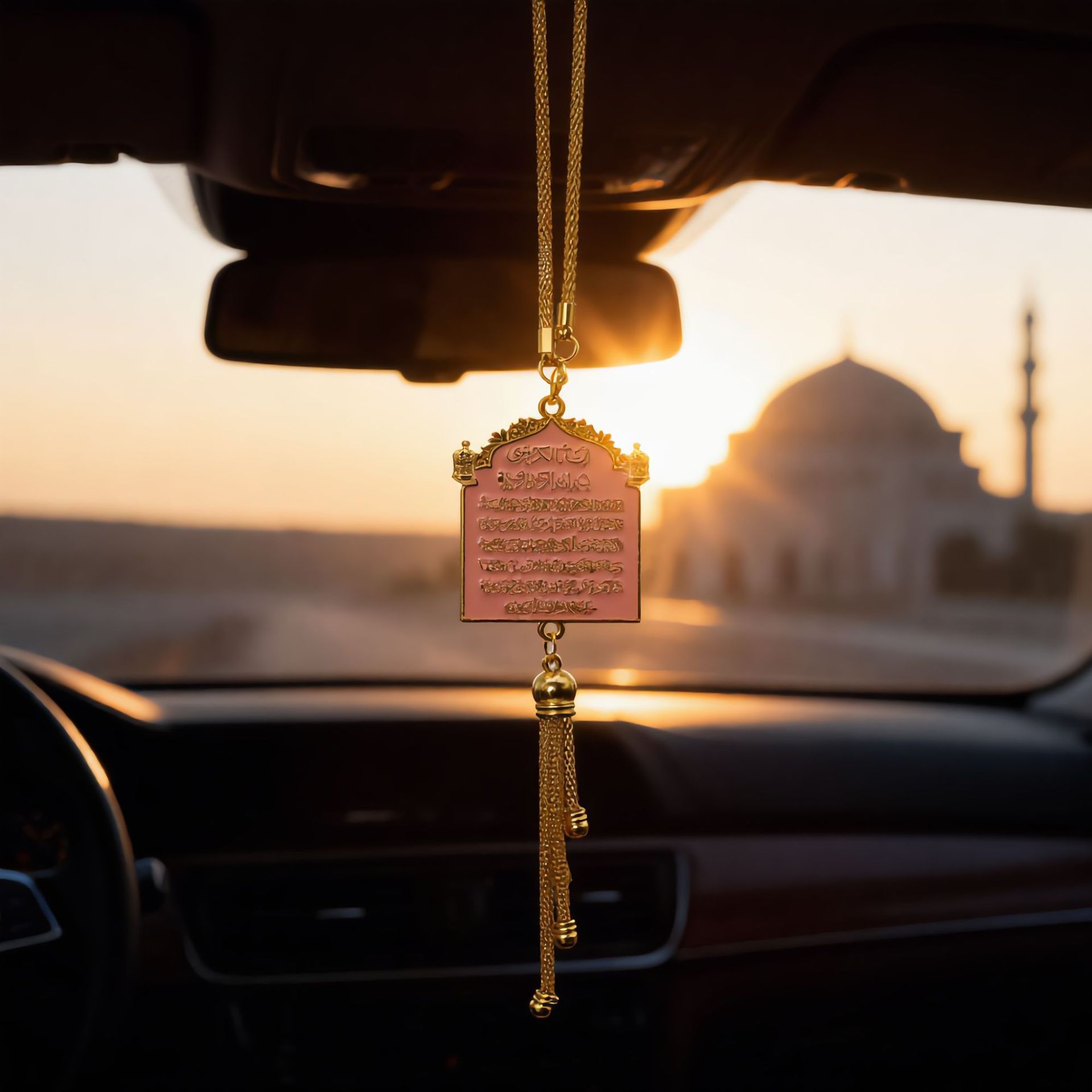 Cross-Border Middle Eastern Saudi Style Multi-Color Fashion Pendants, Car Rearview Mirror Pendants, Accessories with Various Styles, Car Pendants