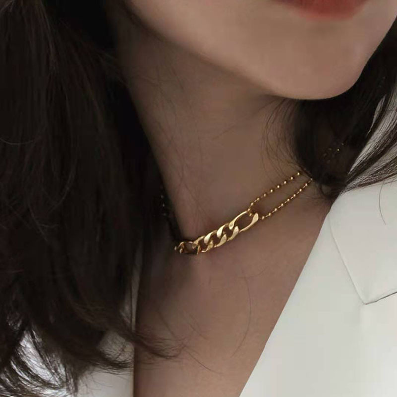 Nihaojewelry Einfache Titanstahlkette Halskette Großhandel Schmuck display picture 5