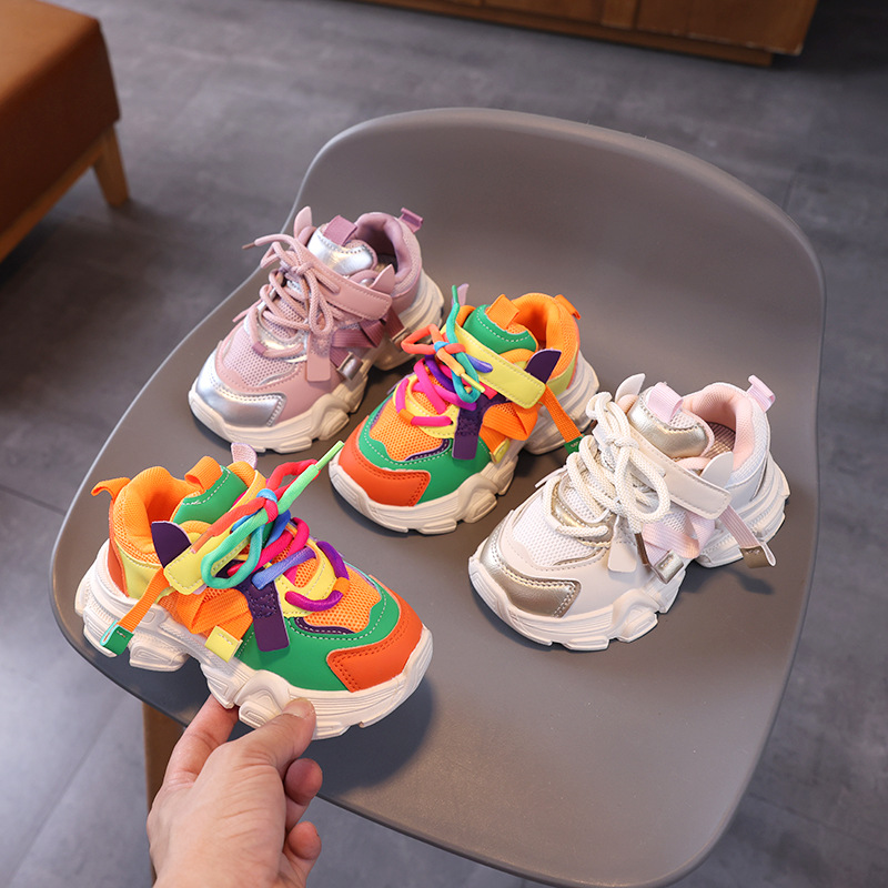 Autumn New Children's sneaker Bread Shoes Trendy Daddy Shoes Fashion Running Shoes Men's and Women's Children's Shoes Cross-border in stock