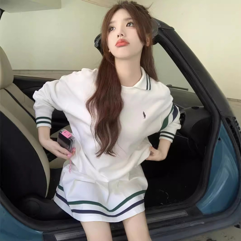 [Factory in stock] Casual Sports suit Women's Autumn Fashion Fried Street High-end Sweatshirt Skirt Two-piece Set