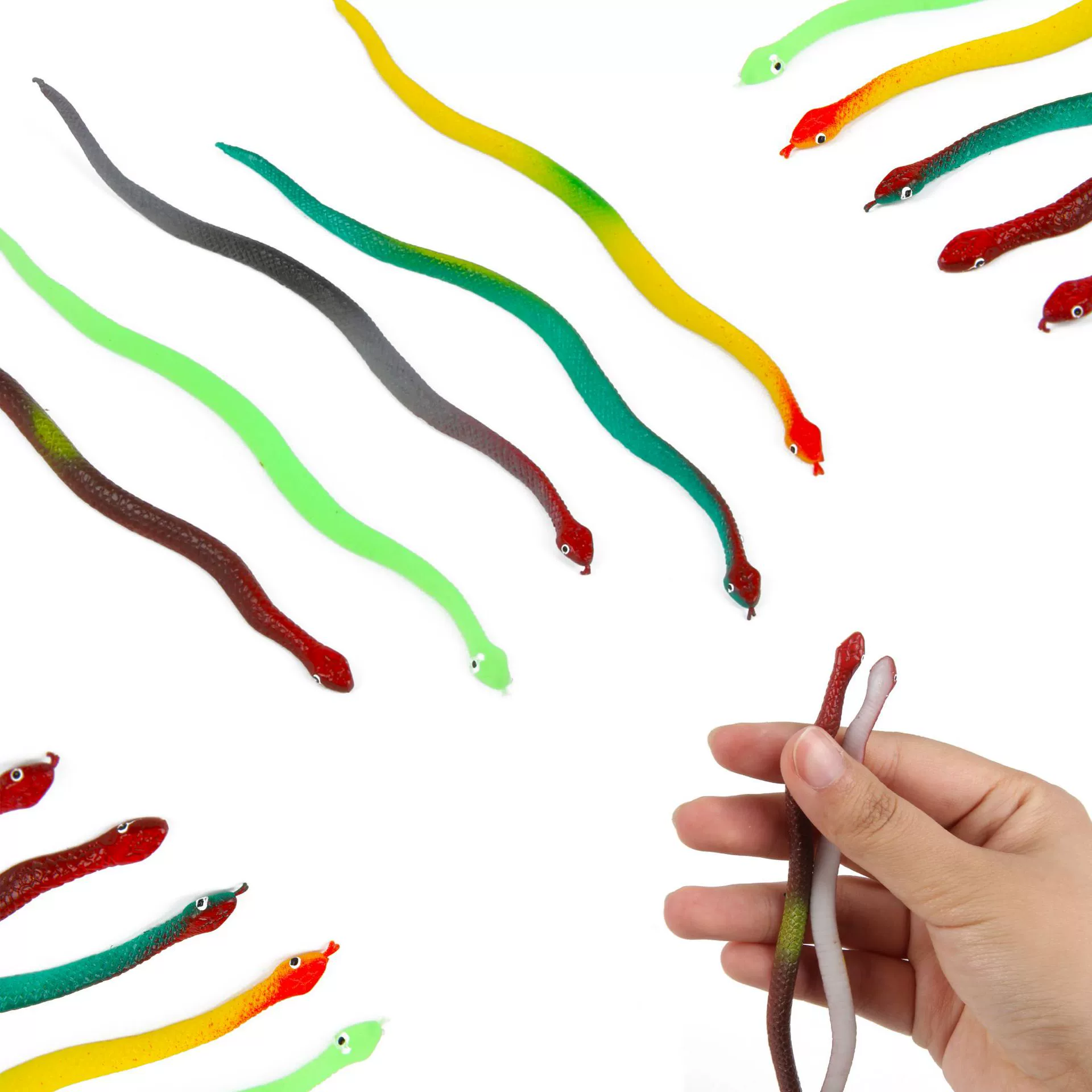 Моделирование защиты окружающей среды игрушка змея пародия трюковая игрушка креативная мягкая резиновая змея поддельная змея резиновая мягкая змея