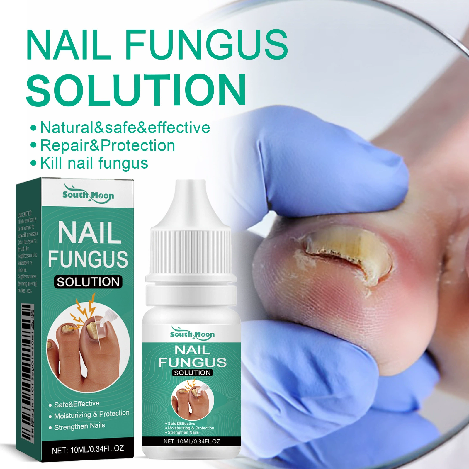 Южная Луна Уход за ногтями сущность онихомикоз ногтей яркий ремонт ногтей ногти утолщение желтый вросший ноготь