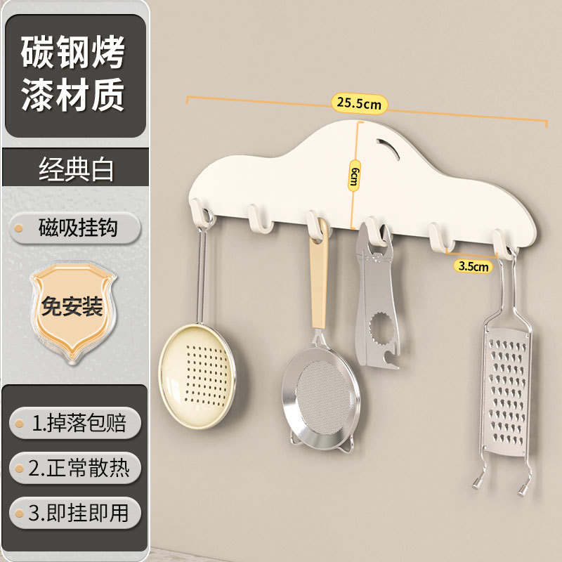 冰箱置物架侧面整理磁吸顶部收纳挂架厨房多层保鲜膜调料收纳|undefined