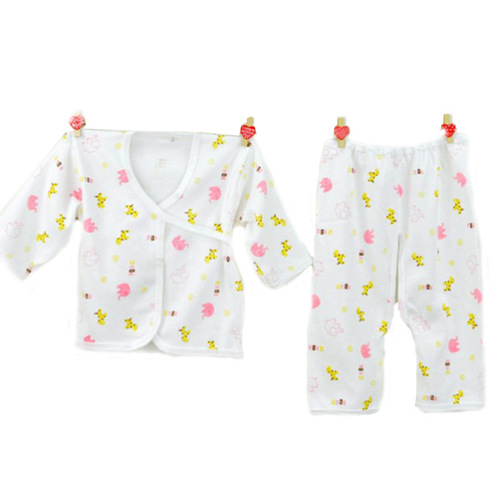 初生婴儿衣服春夏0―3个月新生儿纯棉內衣套装宝宝和尚爬服批发