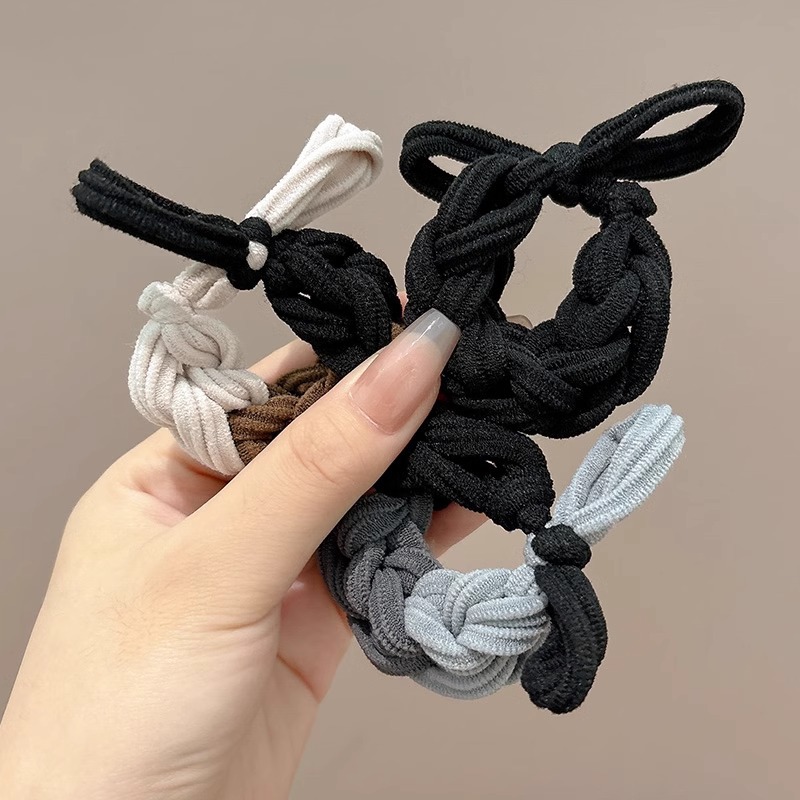 grueso de alta elástica mariposa trenzada cabello cabello de mujer cabello de cabello de cola de caballo cabello de alta sensibilidad correa de cabello adornamiento de cabello