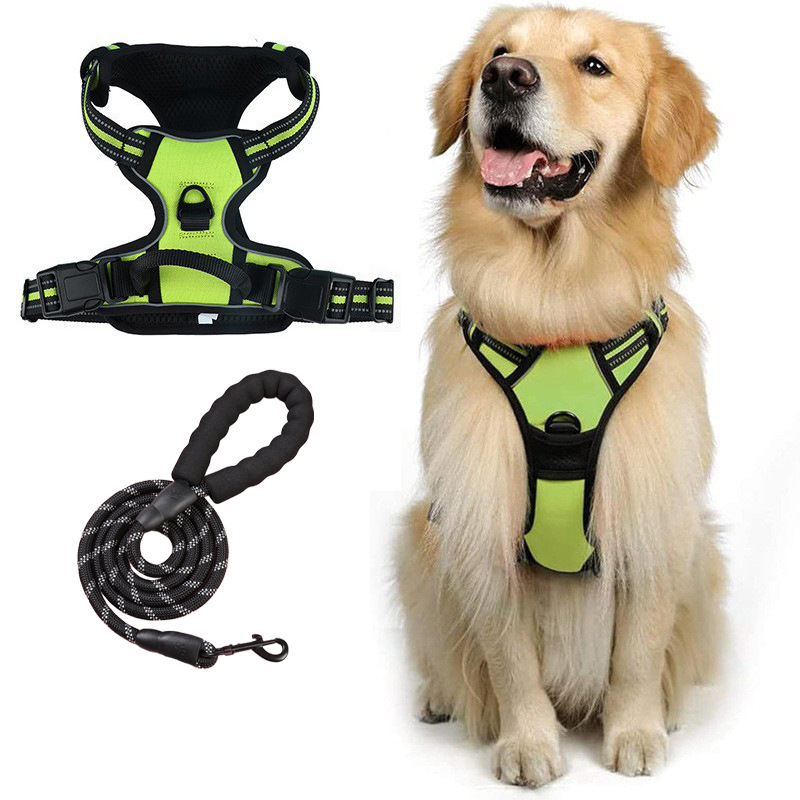 Nuevo perro transfronterizo corda de tracción a prueba de explosiones correa de pecho para perros grandes cuerda de perro reflectante chaleco tipo mascota