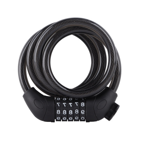 Bicycle lock riding equipment mountain bike anti-theft lock five-digit password wire ring lock bicycle password lock universal