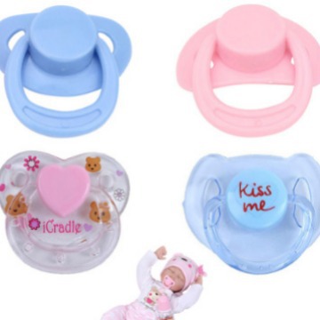 Bebé muñeca chupete accesorios imán chupete pezón traje
