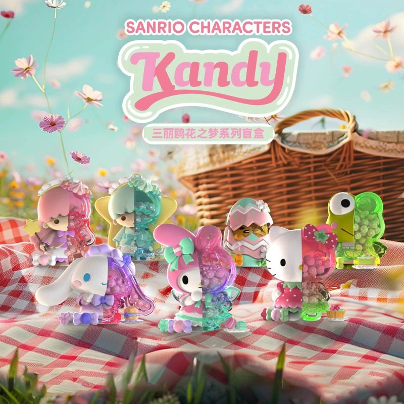 Подвесная плюшевая слепая коробка (Sanrio) — серия Angel Garden и персонажи, коллекционные мини-игрушки
