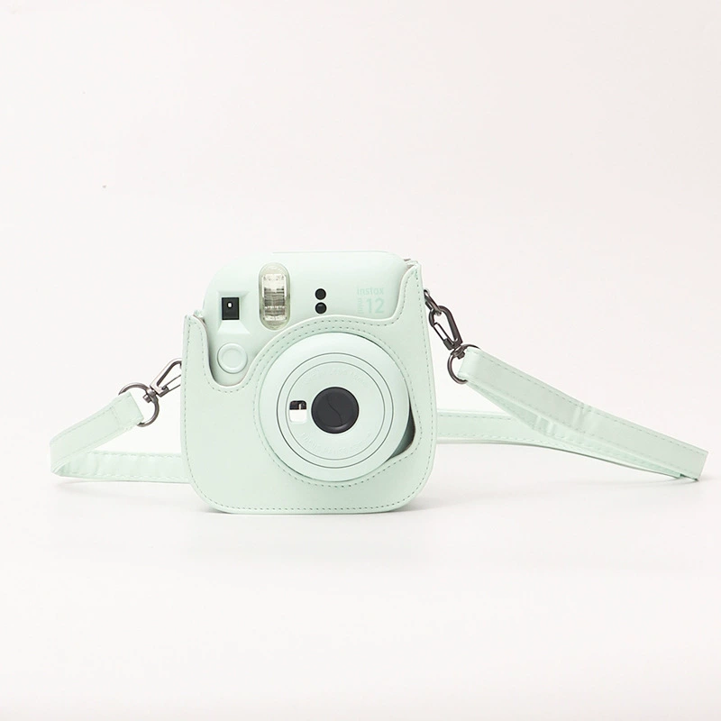 Сумка для камеры (Instax) MINI12 — кожаный PU чехол однотонного цвета для мгновенной камеры, легкий
