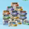 10 boxes of iron pull-back cars