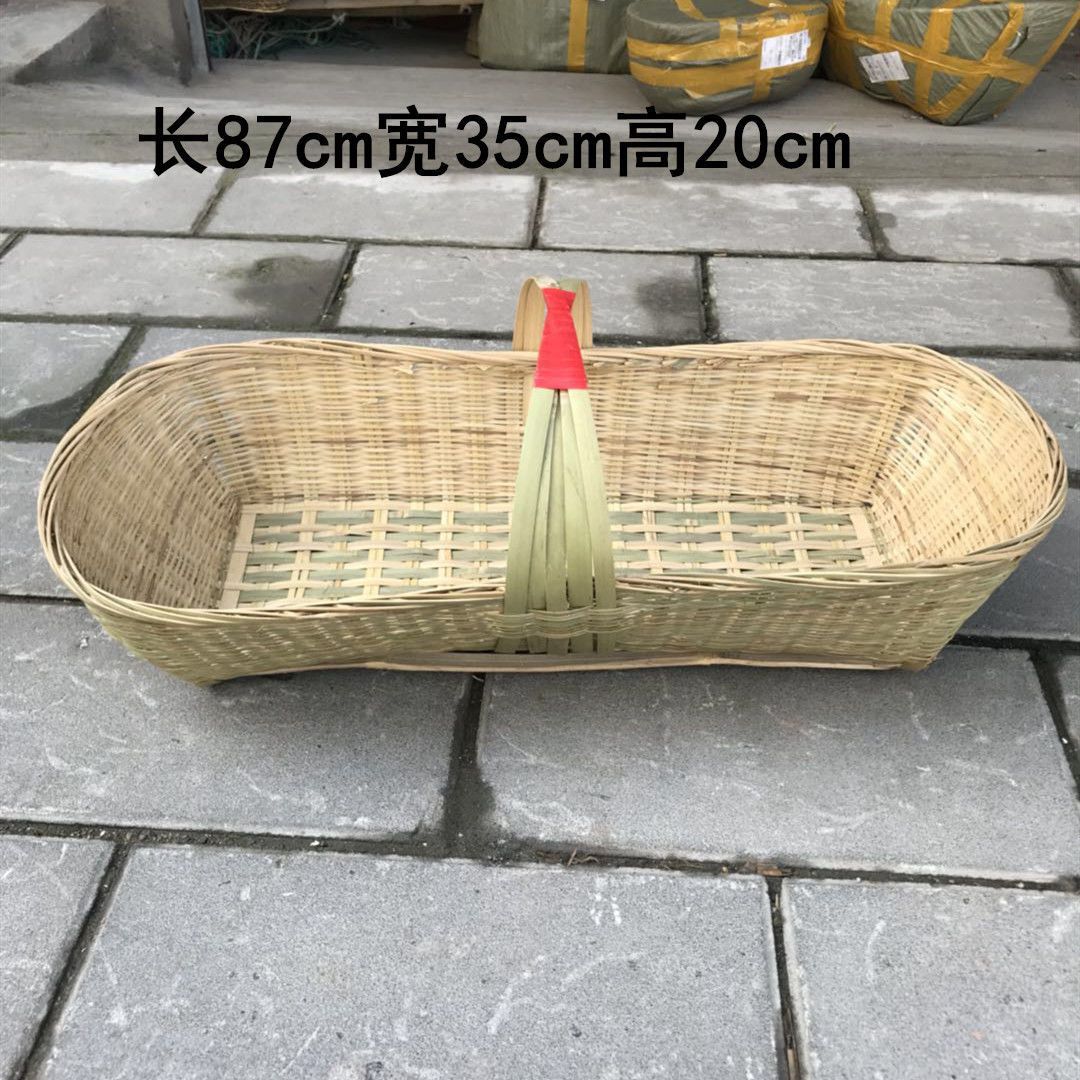 Cesta de bambú Cesta de frutas hecha a mano Cesta de productos de bambú Cesta de almacenamiento Cesta de huevos Cesta de bambú Cesta de mano Cesta de verduras de bambú