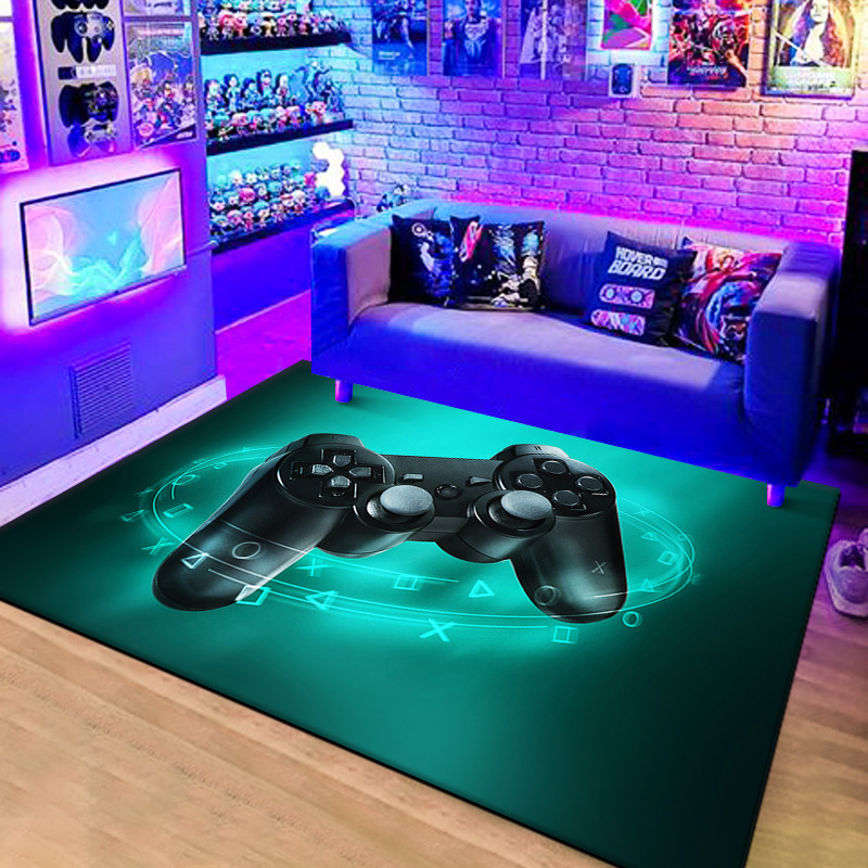 Amazon neón consola de videojuegos mango cristal terciopelo hogar Sala fresco decorativo Mesa café sofá Alfombras