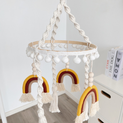 Rainbow starry sky ins wall hanging decoration B&B children's room aerial balance pendant indoor living room creative pendant