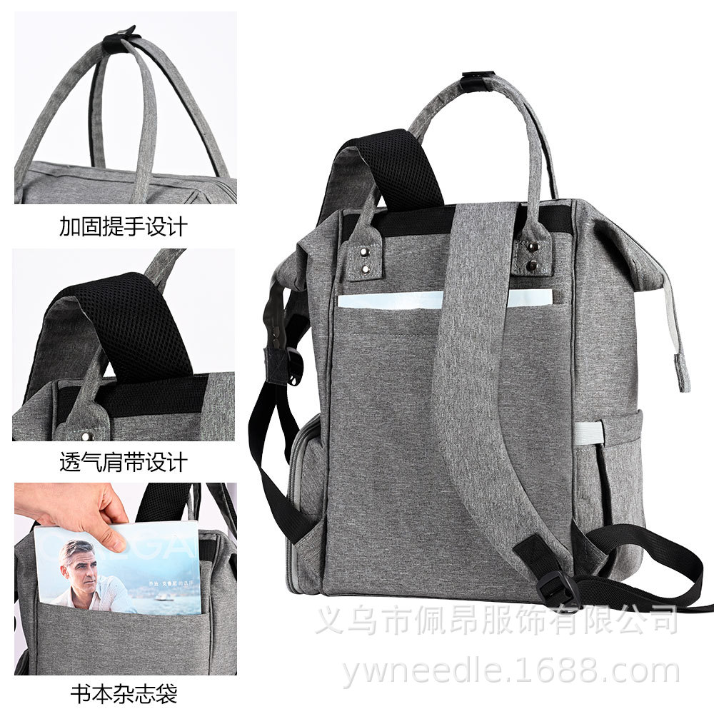 2023 nuevo doble hombro lana Ganchillo bolsa de Almacenamiento vacío color púrpura gris a juego Gran capacidad 600D Oxford tela