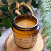 Glossy cup, small candle, leather gift box, aromatherapy