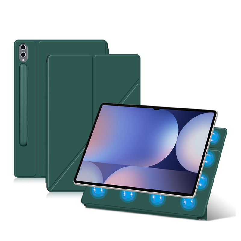 For Samsung Galaxy Tab S10Ultra tablet protective cover 14.6 inch S9u magnetic double-sided clip case