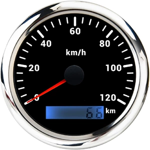 Avtomobil Puls Spidometri 85mm Odomert Km/H Çoxrəngli İşıqlı 12V24V GPS Modulsuz