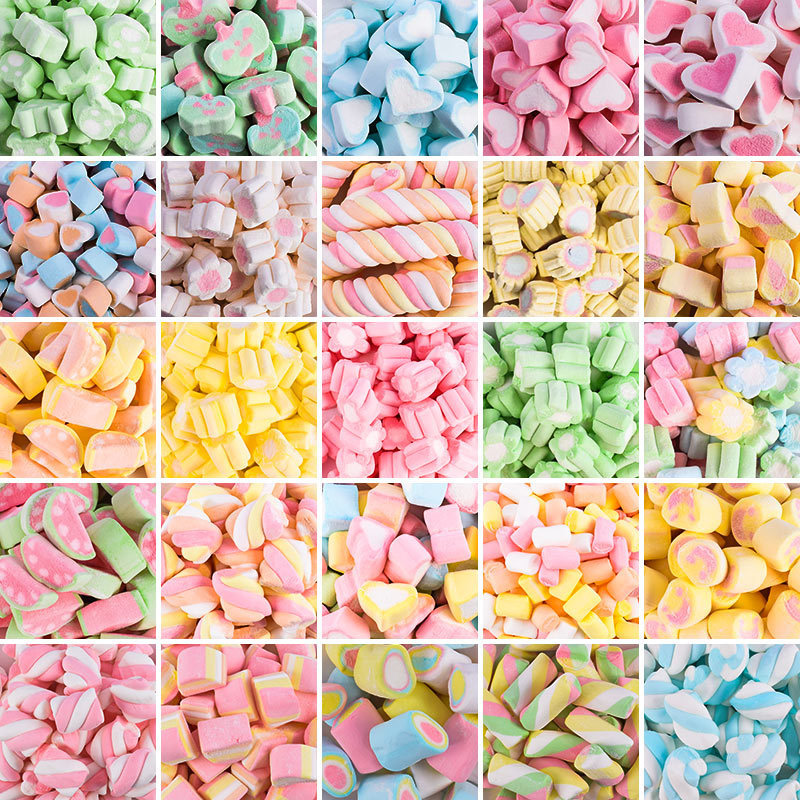 1.0kg Packs of Colored Marshmallows Wholesale Shaped Cake Dessert Baking Decoration Fudge Decoration Wedding Candy