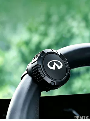 ball, auxiliary driving tool, metal Steering wheel booster - infiniti-car-logo-steering-wheel-knob
